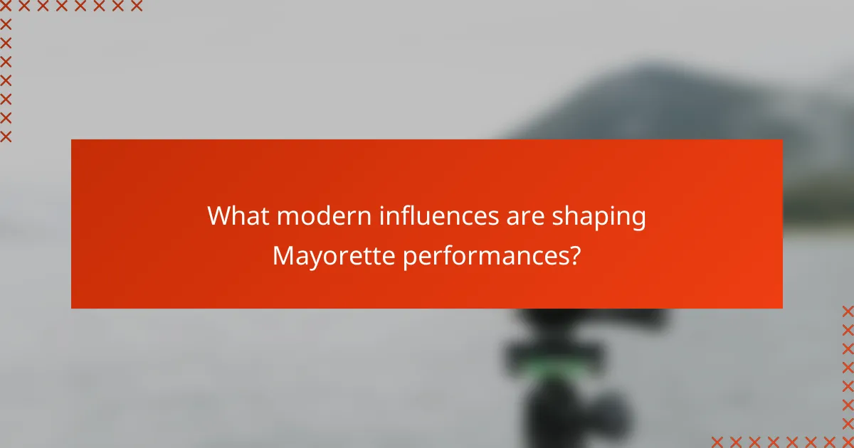 What modern influences are shaping Mayorette performances?